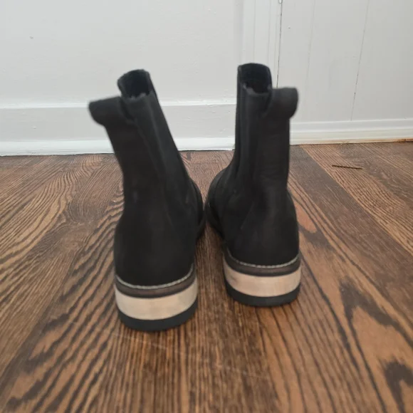 Kodiak Chelsea Boots Women’s 6.5 Black Leather Rubber Sole - Picture 2 of 6